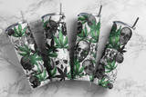 Skulls and Weed 20oz Tumbler, Weed Skeleton Design