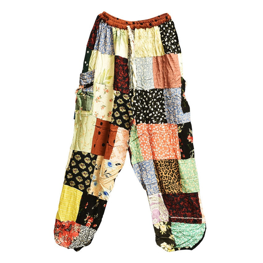 Colorful Patchwork Hippie Pants